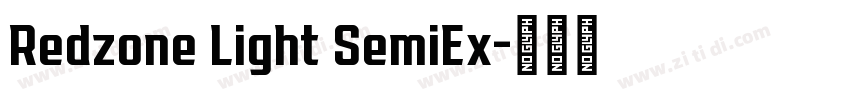 Redzone Light SemiEx字体转换